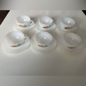 Vintage France Arcopal Tea Cups 🇫🇷